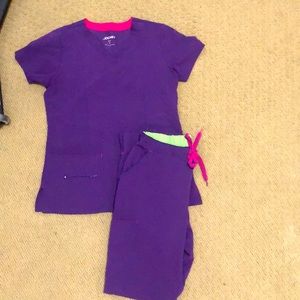 Jockey Purple Medical Scrubs. Size small.